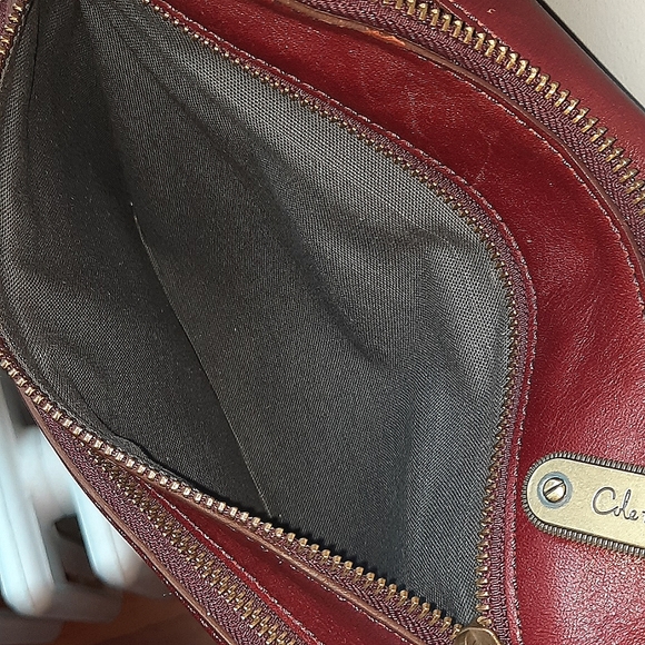 Cole Haan hobo bag burgundy - Picture 7 of 13